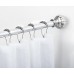 AMG and Enchante Accessories  Carved Finial Shower Curtain or Window Drapery Tension Rod 42 to 72-Inch  SR013C  Polished Chrome - B07BBWKZN6